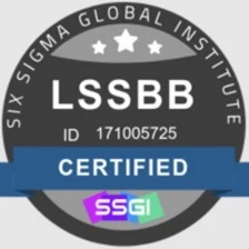 Six Sigma Global Institute — Lean Six Sigma Black Belt, certified, ID 171005725